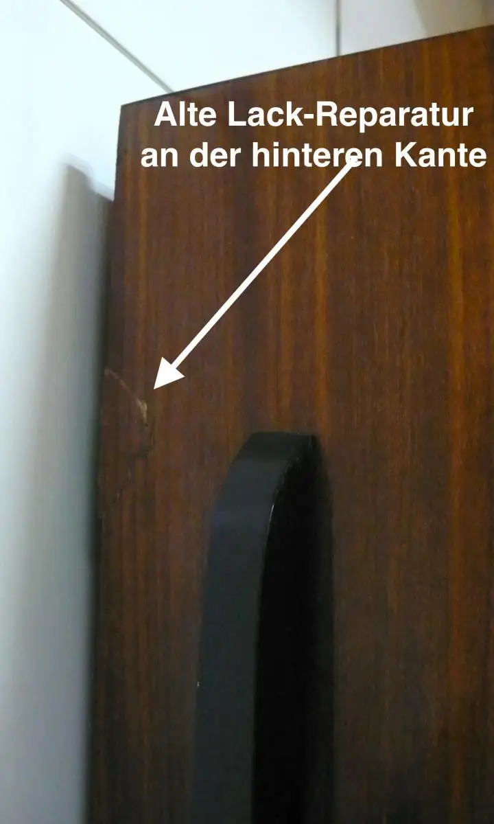 60er Schmaler Schrank Geschirrschrank Italienisches Design Schwarz + Teak Hochglanz Mid Century Modern 7