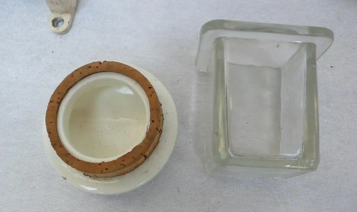 1940er Lehnartz Wand Kaffeemühle mit Roesler Porzellan Container  Made in Germany, コーヒーグラインダー, 커피 빻는 기구  5