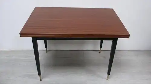 70er Esstisch Couchtisch höhenverstellbar verlängerbar Teak Resopal Mid Century Modern