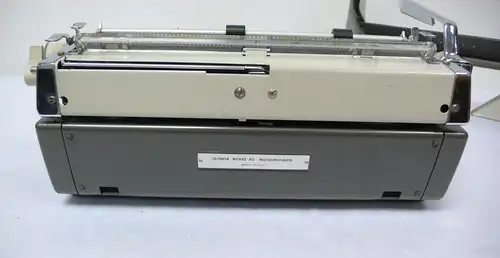 Schreibmaschine Olympia SM 8 mit Koffer 1968, Dunkel + Hellgrau, sehr gute Funktion, Made in Germany Typewriter