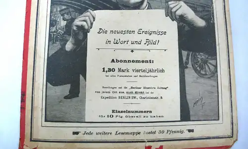 Berliner Illustrierte Zeitung: Die neuesten Ereignisse in Word und Bild
1. Blatt. 