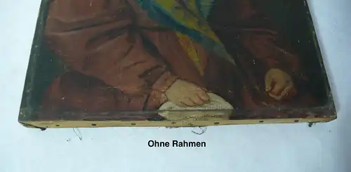 Biedermeier Dame Frau Porträt Ölgemälde um 1830 ? B40xH47 cm original Holzrahmen