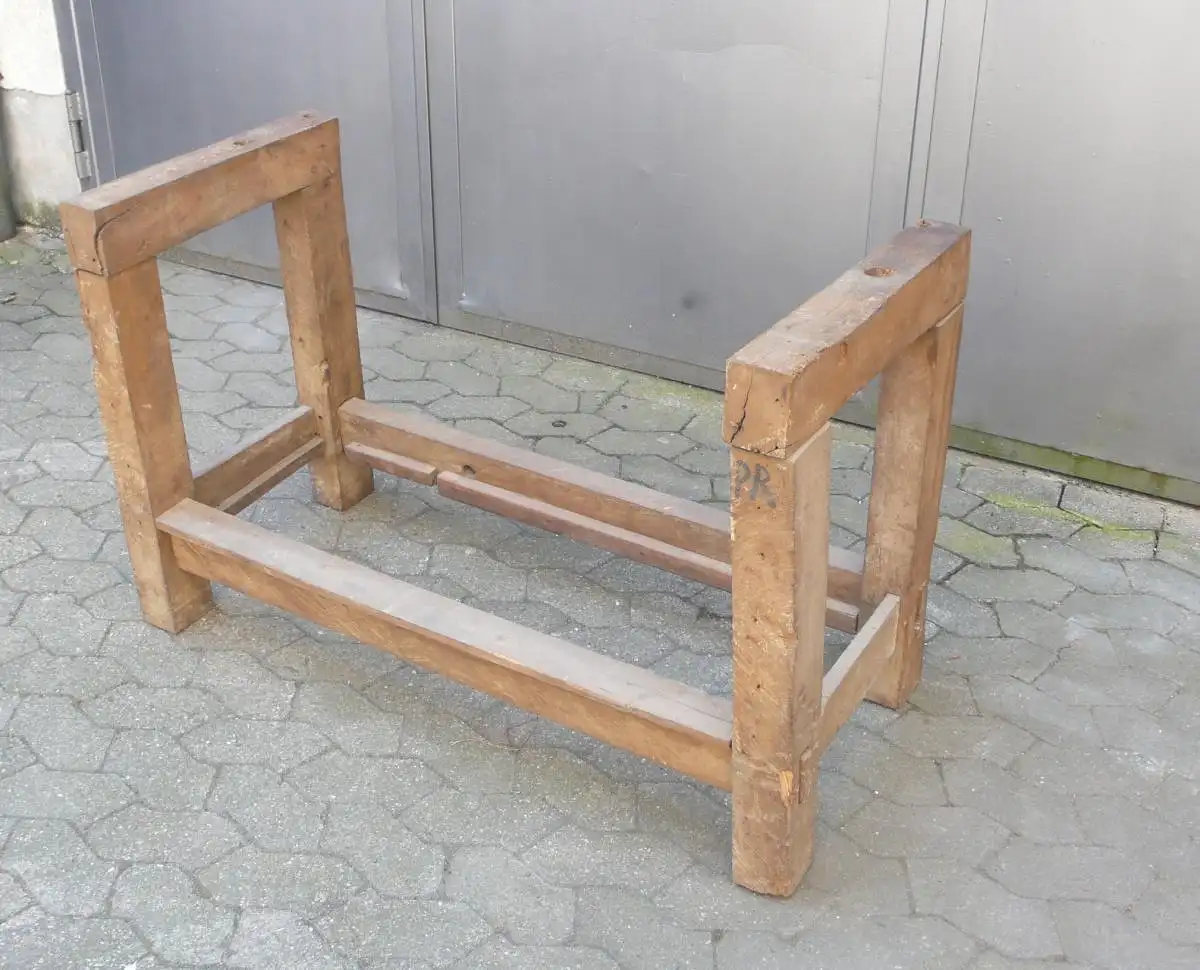 Werkbank Schreiner sehr alt Eiche Vollholz, als Anrichte, Kochinsel, Hausbar ? 4