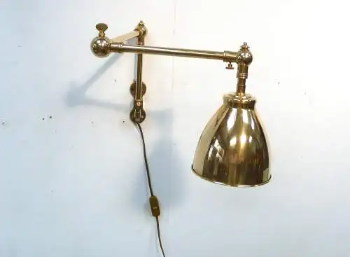 Wandlampe Messing Schiffslampe Karten-Leselampe Doppel Gelenkarmlampe Antik Stil