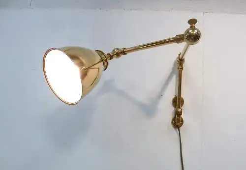 Wandlampe Messing Schiffslampe Karten-Leselampe Doppel Gelenkarmlampe Antik Stil
