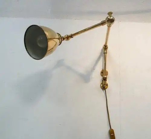 Wandlampe Messing Schiffslampe Karten-Leselampe Doppel Gelenkarmlampe Antik Stil