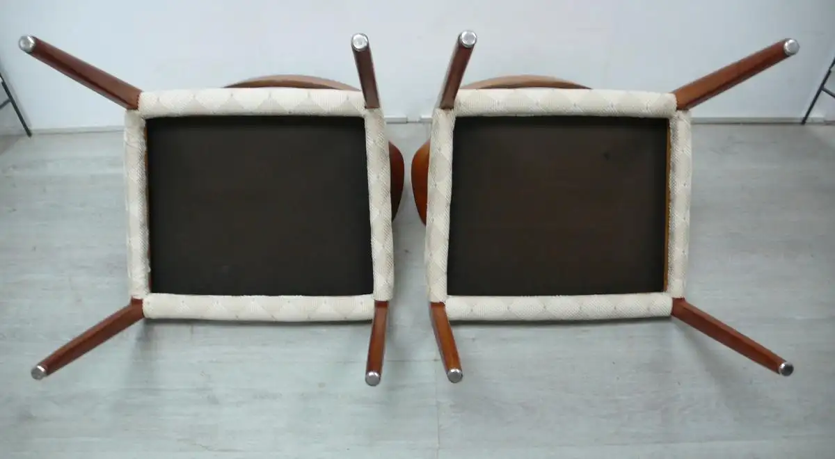 Teak Stühle Set mit 2 Modell 55, designed von Niels Otto Møller, JLM Møllers Dänemark, Danish Modern, Mid Century Modern 5
