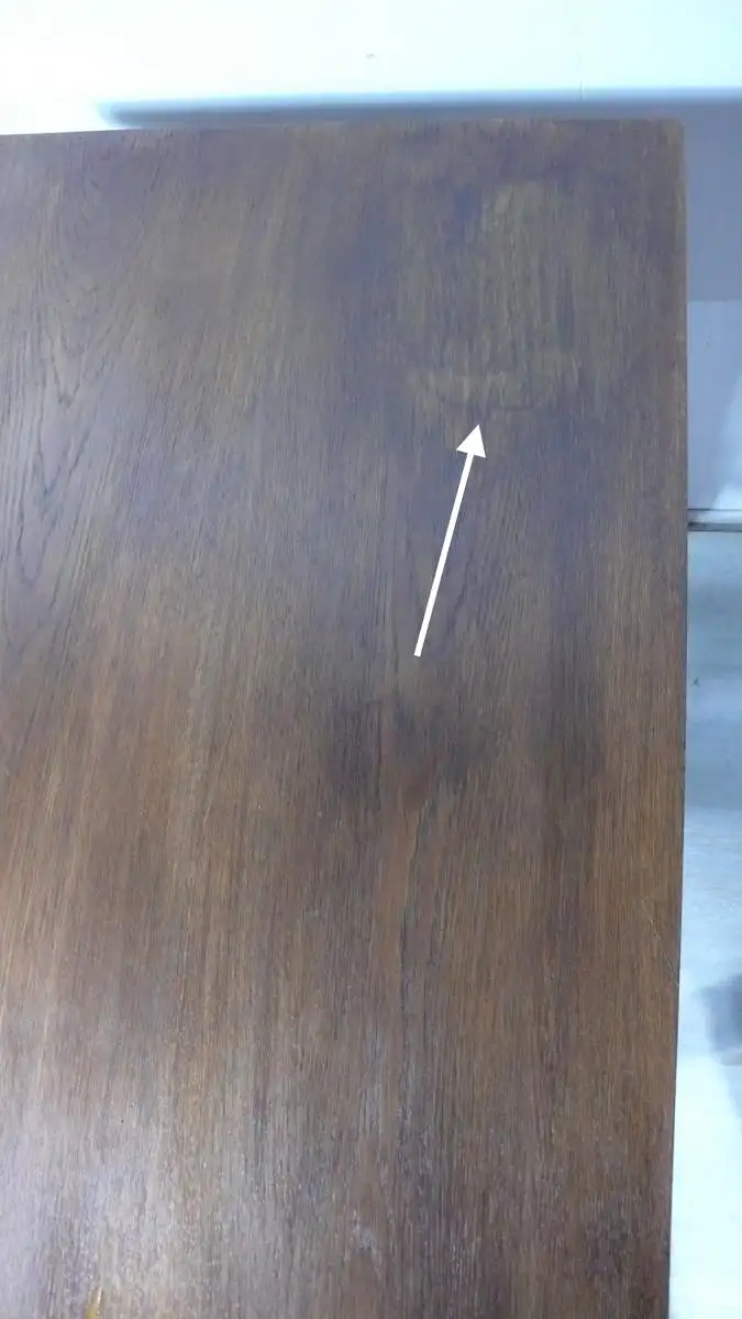 Antiker Esstisch ausziehbar Eiche Vollholz + Creme-Weiß, Gründerzeit Nikolaischule um 1900 6