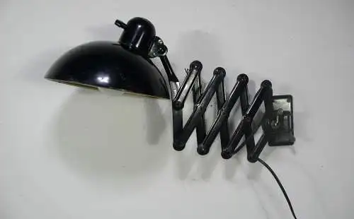 Kaiser Idell Scherenlampe original Wandlampe Werkstattlampe Schwarz 30er