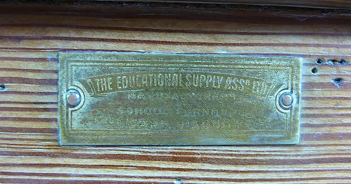 Lehrerpult Schreibpult Stehpult Rednerpult aus England 1900er Vollholz original 7