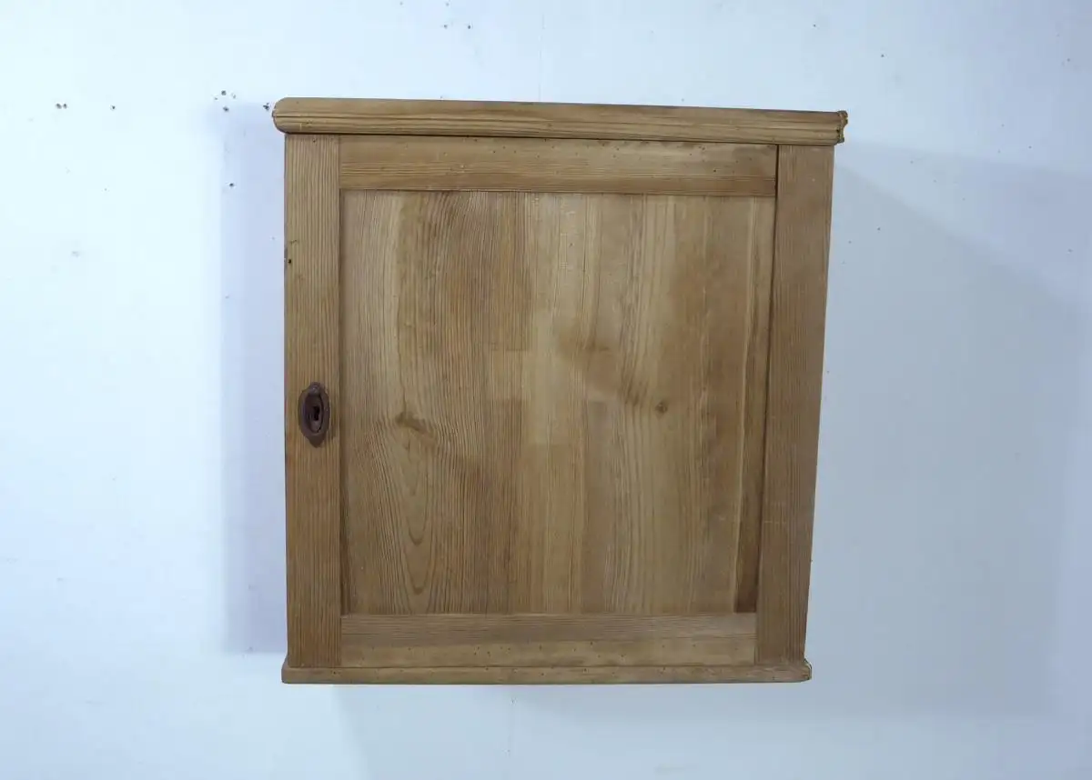 Jugendstil Medizinschrank Apothekerschrank Hängeschrank 1 Türe, Weichholzl Natur, um 1900 1