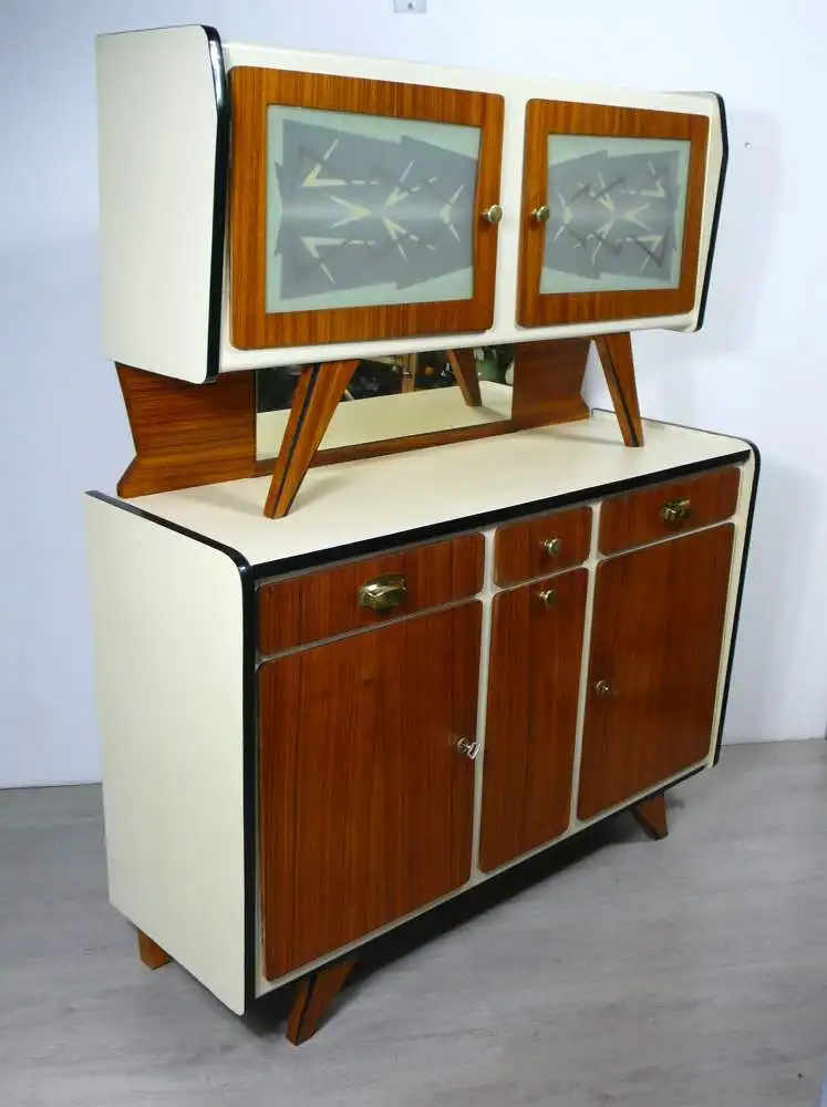 50er 60er Küchenschrank Küchenbuffet, Rockabilly Ära, Nierentisch Ära, Mid Century Modern 1