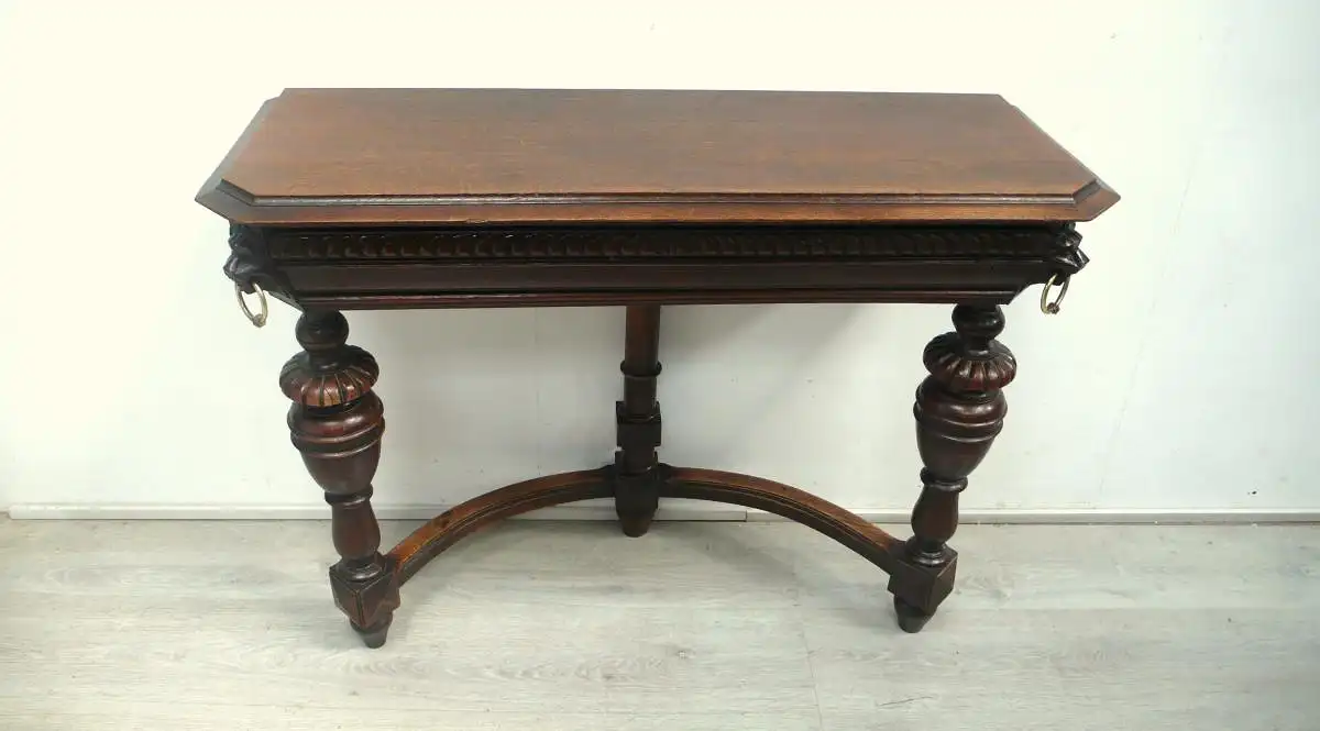 Wand Konsolentisch Gründerzeit um 1880 Frankreich, Vollholz 1