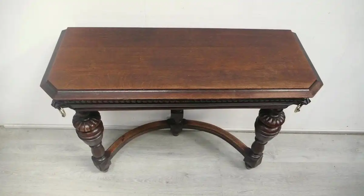 Wand Konsolentisch Gründerzeit um 1880 Frankreich, Vollholz 2