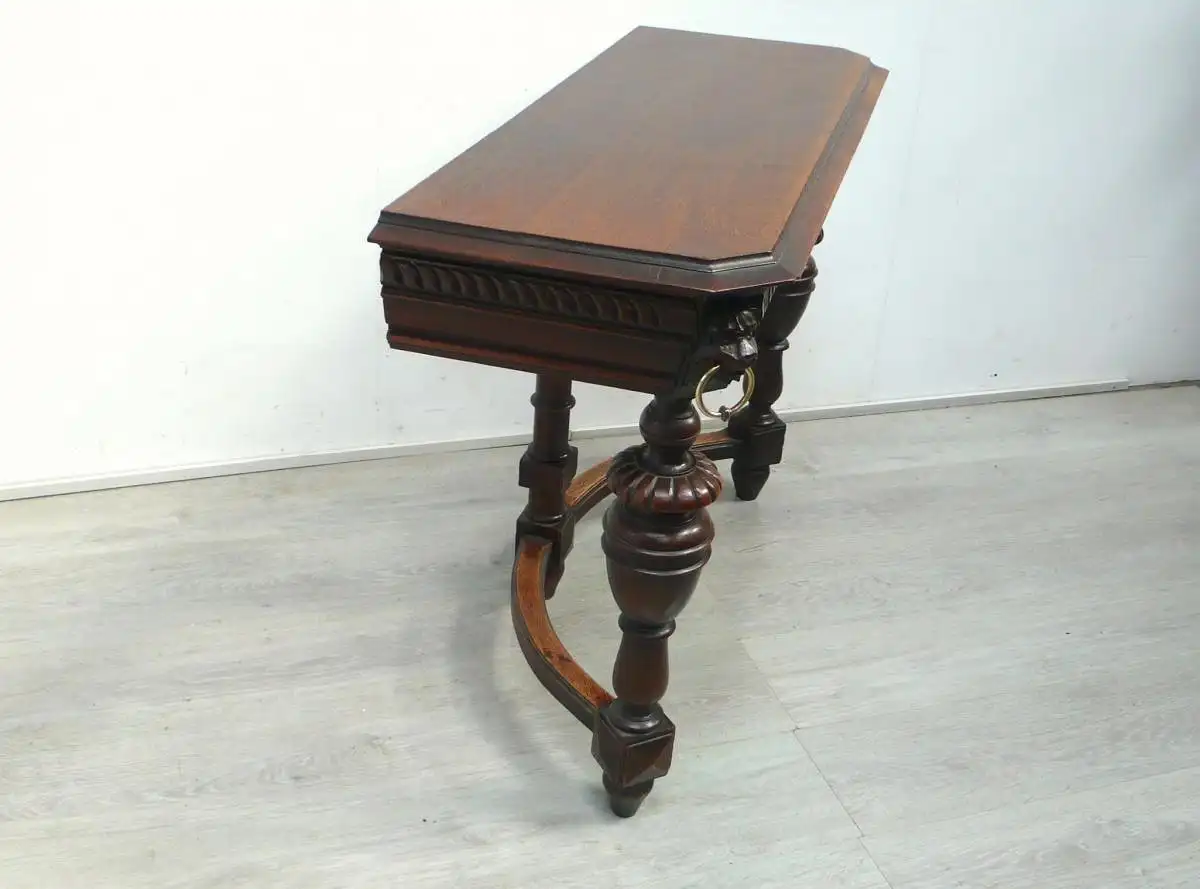 Wand Konsolentisch Gründerzeit um 1880 Frankreich, Vollholz 3