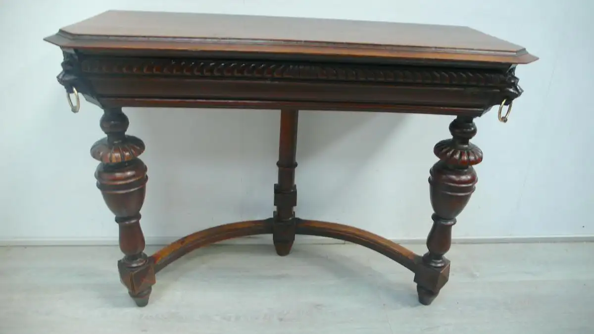 Wand Konsolentisch Gründerzeit um 1880 Frankreich, Vollholz 5