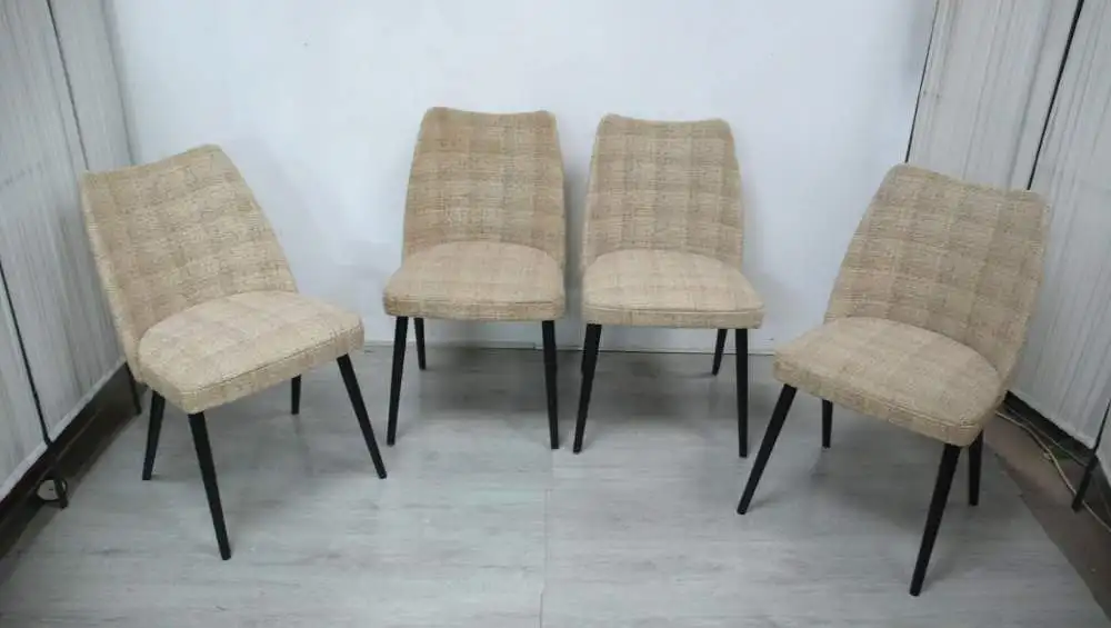 50er 60er Cocktail Stühle 4er Set, von WIBRO Schweden, Scandinavian Mid Century Modern 0