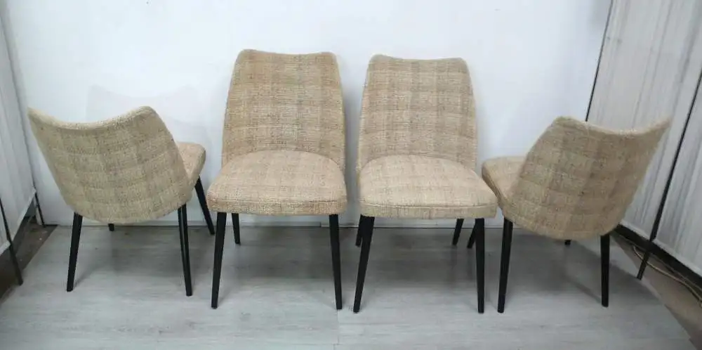 50er 60er Cocktail Stühle 4er Set, von WIBRO Schweden, Scandinavian Mid Century Modern 1