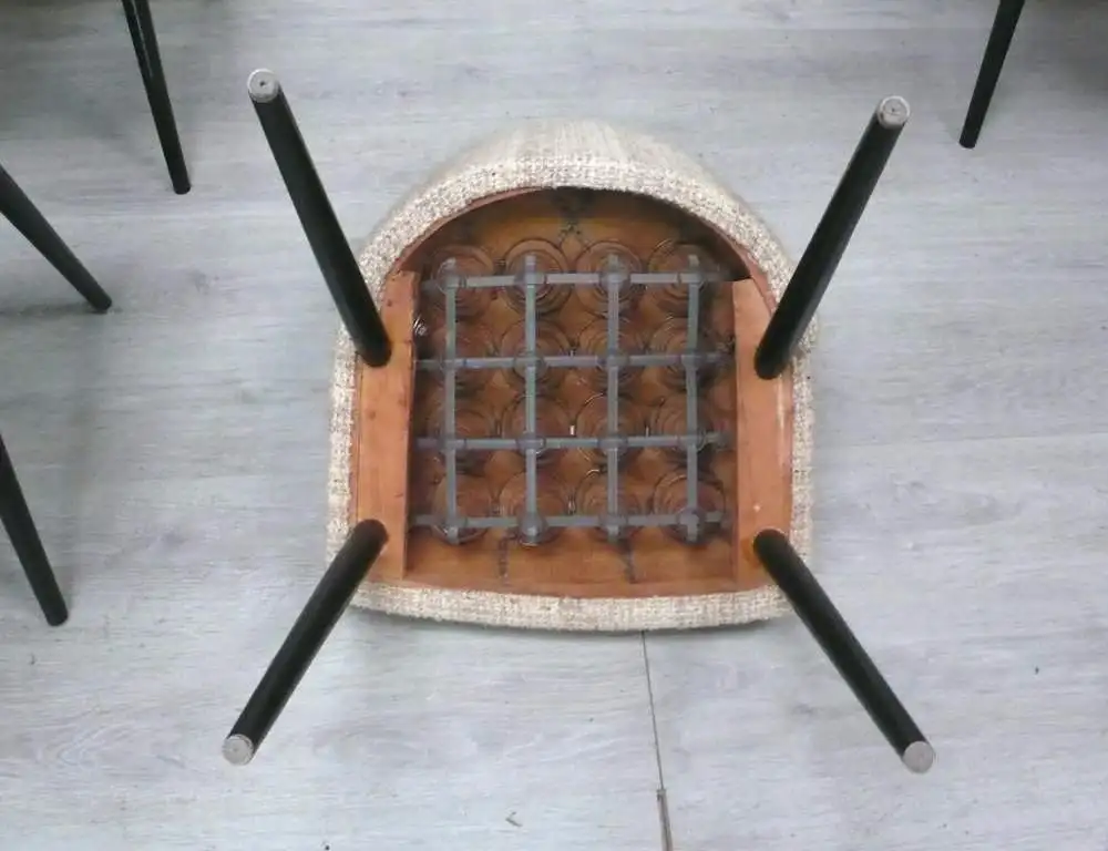 50er 60er Cocktail Stühle 4er Set, von WIBRO Schweden, Scandinavian Mid Century Modern 2