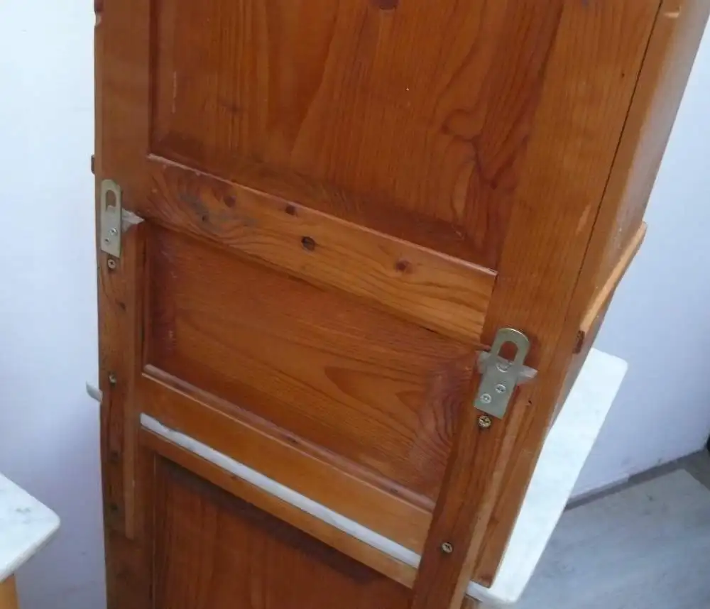 2 Nachttische mit Vitrinen-Aufsatz Biedermeier, Naturholz + Carrara Marmor um 1870 7