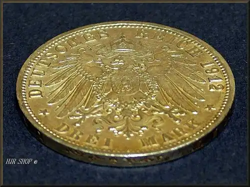 Drei Mark, Preussen 1912, 103,S, st