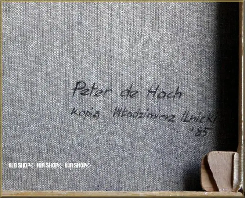 Kopie nach PIETER DE HOOCH, Herrin und Magd 1985, Kopia W. Ilnicki 3