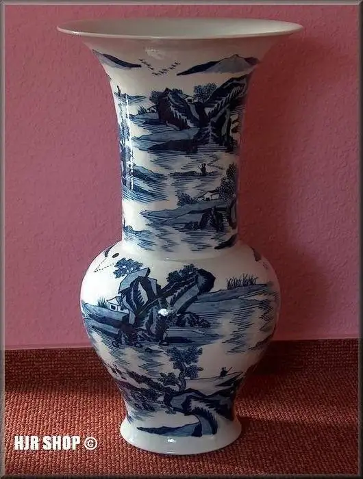 China Bodenvase, Balusterform, 6 Zeichen Marke, 20. Jhd ? Ursprungsland: China, 0