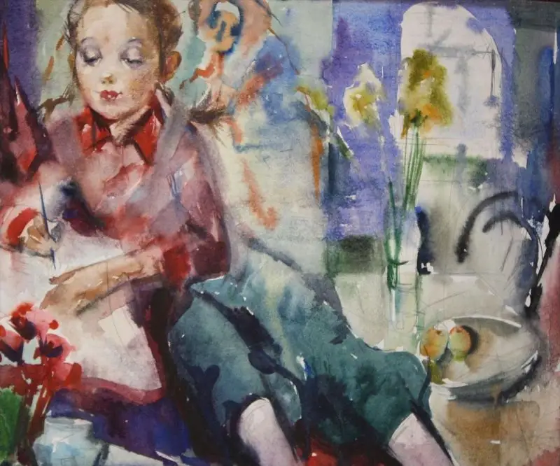 Michail Gurgenowitsch Wartanjan (1948 - 1994) - Aquarell auf Malkarton, 