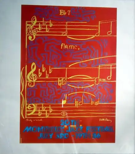 Haring, Keith, 1958 Reading - 1990 New York, " 20th Montreux Jazz Festival 1986 "