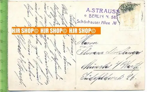 Karte von A. Strauss, Autograf,--- Dajos Béla's Orchestra, Voc. Alfred Strauß - Hören Sie zu! (Schlager ... (Google)