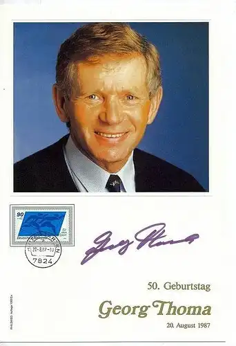 Georg Thoma 50. Geburtstag, 20. August 1987
