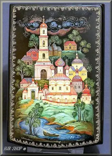 Russische Miniaturmalerei, etwas für den Spezialsammler Hergestellt in: KHOLUI, Titel:VASILIERSKOL, 20. Jhd.