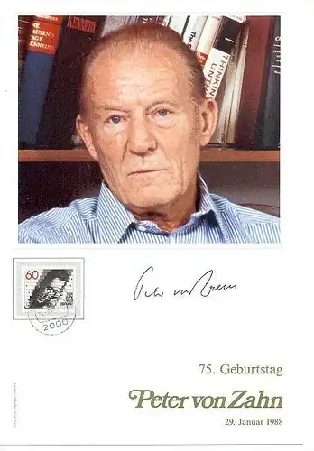 Peter von Zahn 75. Geburtstag, 29. Januar 1988
