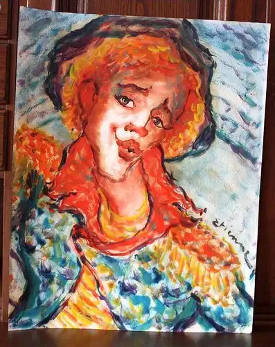 Clown, AquarellMaße: 61 x 49 cmMit SignaturZustand: Gut