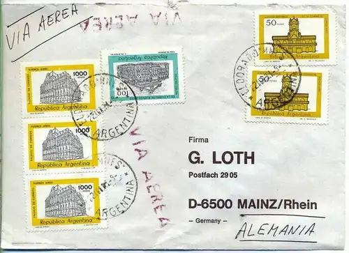 Luftpost-Brief, 22.09.1981, Eldorado – Mainz,