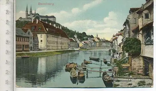 BAMBERG, um 1910, Verlag: Eigentum Gebr. Metz, Postkarte mit Frankatur, mit 2 Stempeln, Bamberg 11.10.10 Erhaltung: I-II