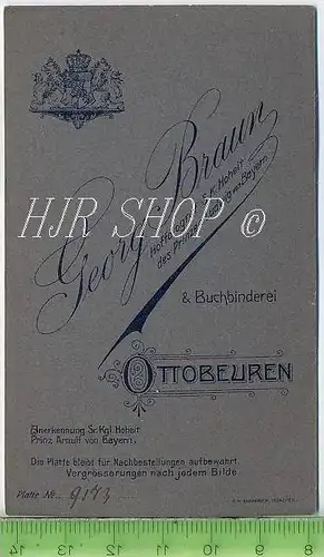 G. Braun, Ottobeuren vor 1900 kl.. Format, s/w., I-II