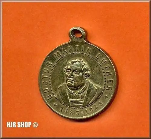 Jubiläums-Medaille, Bronze, anlässlich des 400-jährigen Lutherjubiläums 1883,