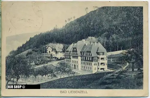 um 1920/1930 Ansichtskarte „ Bad Liebenzell“ mit Stempel