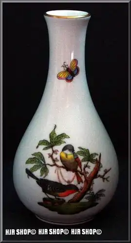 Porzellanvase "HEREND" Dekor Rothschild Marke. HEREND, Ungarn,