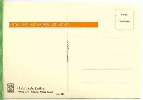 Maria Laach, Basilika , um 1950/1960  Verlag: Ars liturgica, Maria Laach, Postkarte, unbenutzte Karte