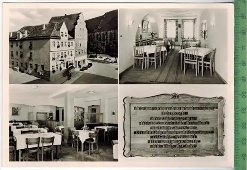 Nördlingen a. Marktplatz, Hotel Sonne, um 1950/1960 Verlag: A. Hermann & Co., Stuttgart  POSTKARTE Erhaltung: I-II, Kart
