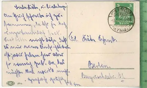 Riesengebirge 1925, Verlag: Max Leipelt, POST KARTE mit Frankatur,  mit  Stempel, 3.4.25, Erhaltung: I-II,