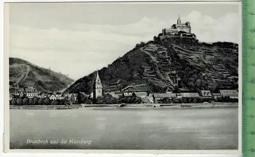 Braunbach und die Marxburg, Verlag: V. Dietze, Darmstadt, Erhaltung: I-II, unbenutzt,