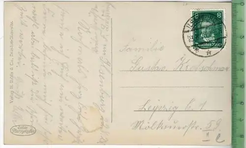 Ilsenburg, Blick auf Schloß u. Marienkirche -1928 -Verlag: H. Rubin &amp; Co., Dresden,   Postkarte,mit Frankatur, mit S