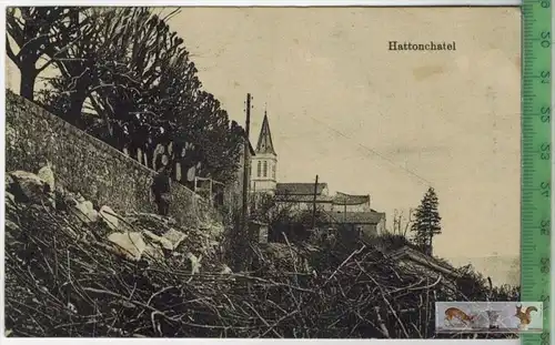 Hattonchatel-1916-Verlag: Willy Koehler, Metz, FELD -  POSTKARTE ohne Frankatur, mit Stempel 3.4.16