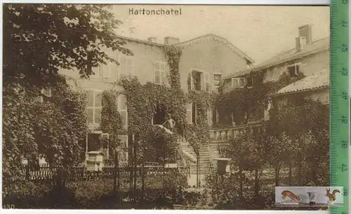 Hattonchatel-1916-Verlag: Julius Berger, Metz, FELD -  POSTKARTE ohne Frankatur, mit Stempel 28.12.16