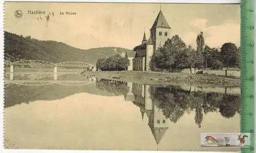 Hastiere La Meuse-1915-, Verlag: Ern. Thill, FELD-POSTKARTE ohne Frankatur, mit Stempel, DINANT   18.12.15