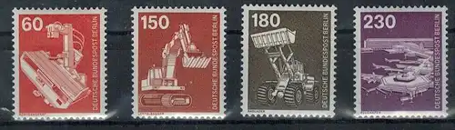 1978, 10. Mnov./1979, 11.Juli., Industrie und Technik (II),   582**- 586**, Satz, 4 W., Zustand: Pracht, ungeprüft,