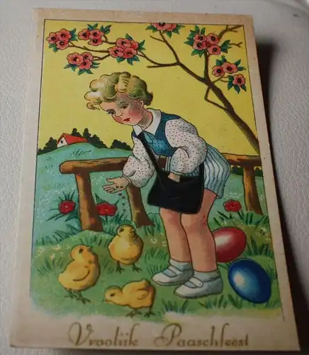 Paaschfest, Verlag: -----,  Postkarte, unbenutzte Karte, 14 cm x 9 cm,  Erhaltung:I-II, Karte wird in Klarsichthülle